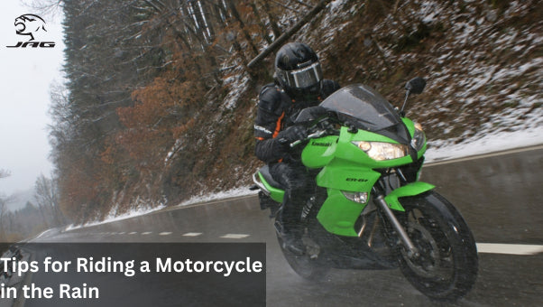 riding a motorcycle in the rain