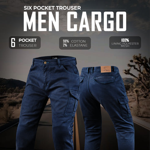 JAG Armored Motorcycle Cargo Pants Regular Fit – CE-Approved Protective Riding Jeans