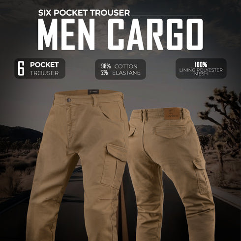 JAG Armored Motorcycle Cargo Pants Regular Fit – CE-Approved Protective Riding Jeans