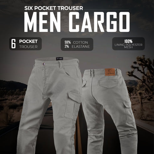 JAG Armored Motorcycle Cargo Pants Regular Fit – CE-Approved Protective Riding Jeans