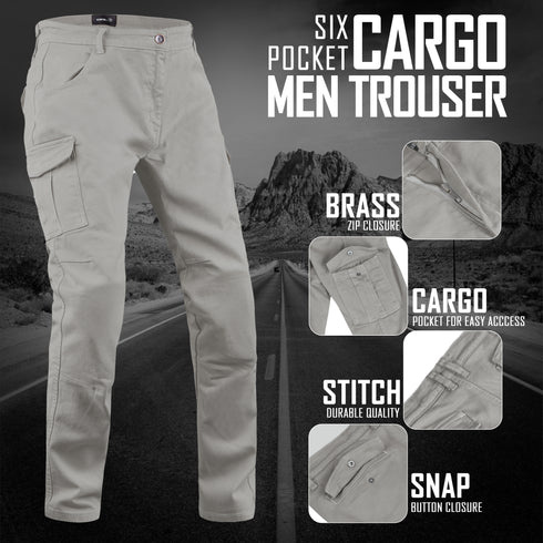 JAG Armored Motorcycle Cargo Pants Regular Fit – CE-Approved Protective Riding Jeans