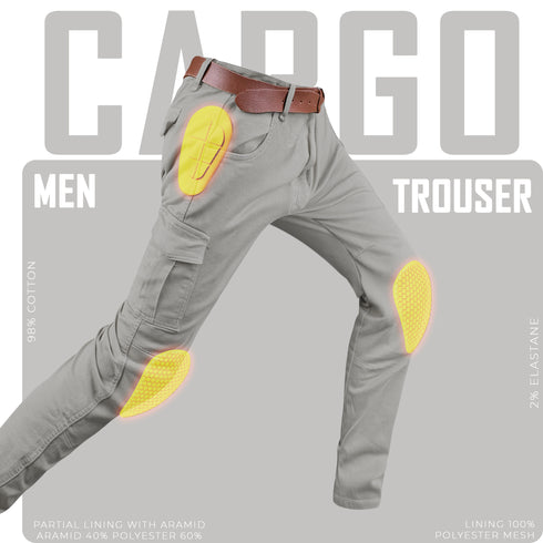 JAG Armored Motorcycle Cargo Pants Regular Fit – CE-Approved Protective Riding Jeans