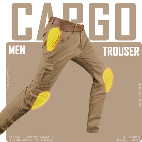 JAG Armored Motorcycle Cargo Pants Regular Fit – CE-Approved Protective Riding Jeans