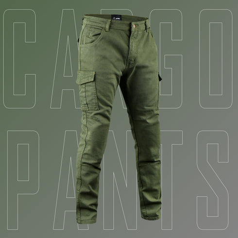JAG Armored Motorcycle Cargo Pants Regular Fit – CE-Approved Protective Riding Jeans