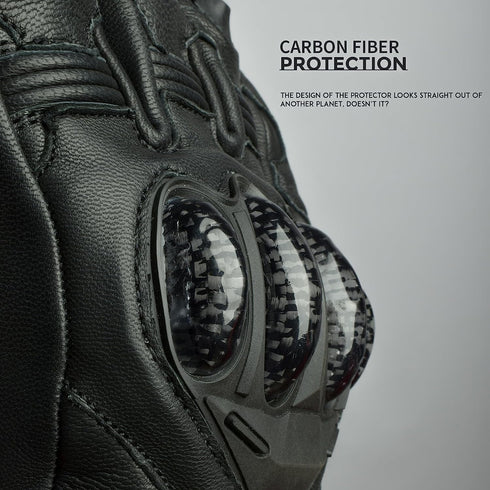 Gladiator Motorcycle Gloves | Genuine Leather | Reinforced Knuckle Protection