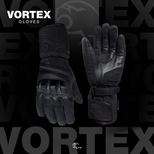 JAG Vortex Winter Motorcycle Gloves with Knuckle Protection