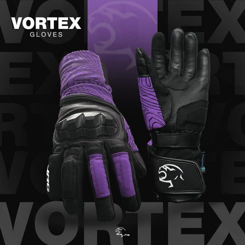 JAG Vortex Winter Motorcycle Gloves with Knuckle Protection