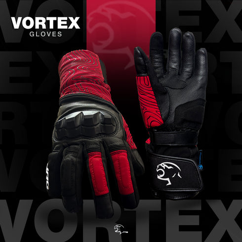 JAG Vortex Winter Motorcycle Gloves with Knuckle Protection