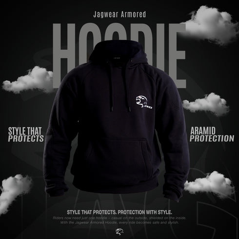 Armored Motorcycle Hoodie – Riding Protection with Aramid Lining