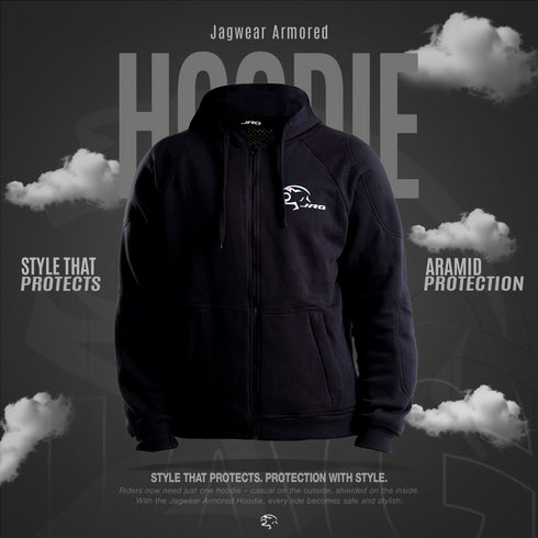 Armored Motorcycle Hoodie – Riding Protection with Aramid Lining