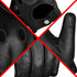 Leather Dark Knight Gloves - Full Finger Design (Black)