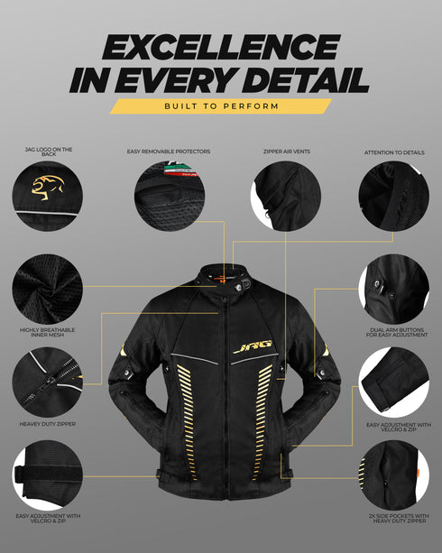 Diana Women's Touring Motorcycle Jacket (Black)