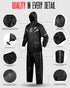 JAG Rainmaster Rain Suit for Men & Women (Black)