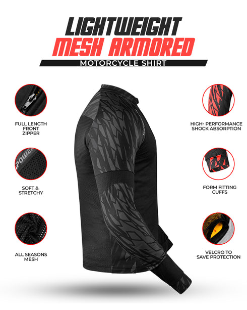 JAG Mesh Motorcycle Shirt | CE Certified Protection