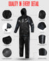 JAG Rainmaster Rain Suit for Men & Women (Black/Grey)