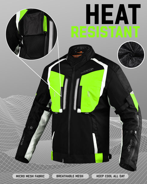 Storm Motorcycle Protective Jacket | Black | All Seasons Jacket
