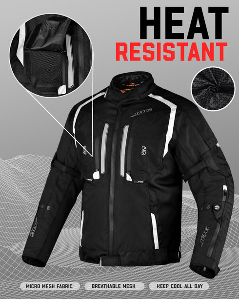 Storm Motorcycle Protective Jacket | Black | All Seasons Jacket