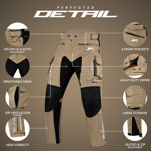 JAG Maverick Motorcycle Protective Pant - Black