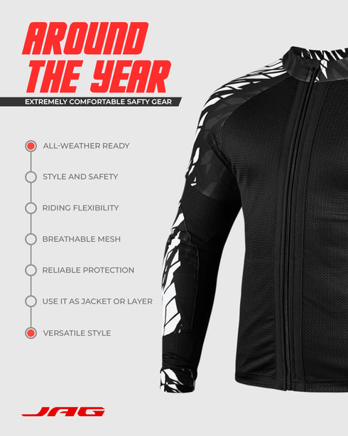 JAG Mesh Motorcycle Shirt | CE Certified Protection
