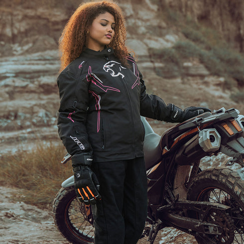 JAG Nyra Women's Motorcycle Jacket | CE Armored All-Season Cordura Dual Sport Gear