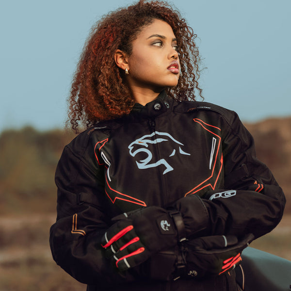 JAG Nyra Women's Motorcycle Jacket | CE Armored All-Season Cordura Dual Sport Gear