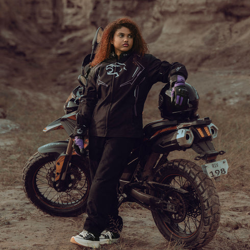 JAG Nyra Women's Motorcycle Jacket | CE Armored All-Season Cordura Dual Sport Gear