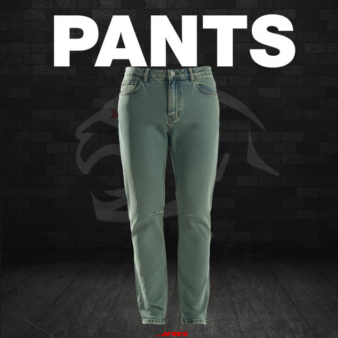 Motorcycle Riding Jeans | Yellowish Blue – Aramid Lined with Impact Armor