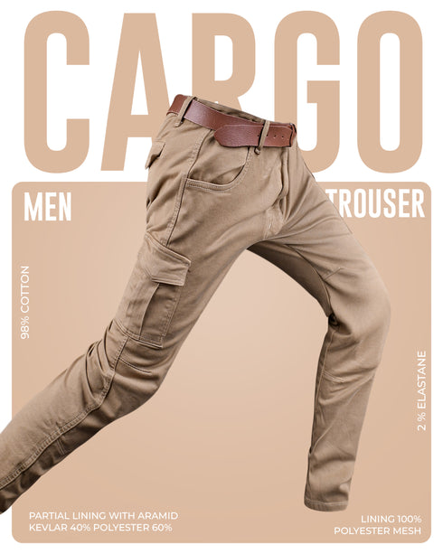 JAG Motorcycle Cargo Pants – Slim Fit Armored Cargo Jeans with CE Approved Armors