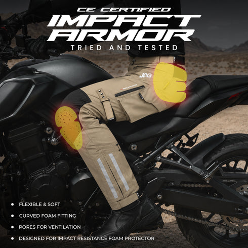 JAG Maverick Motorcycle Protective Pant - Black