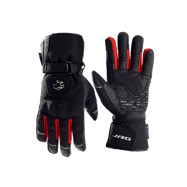 JAG Velocity Winter Riding Gloves - Waterproof, Touchscreen, Knuckle Armor