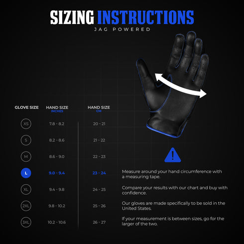 Leather Dark Knight Gloves - Full Finger Design (Blue)