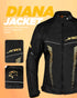 Diana Women's Touring Motorcycle Jacket (Black)