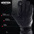 Viper Winter Leather Motorcycle Gloves - Touchscreen & Knuckle Protection