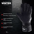 Viper Winter Leather Motorcycle Gloves - Touchscreen & Knuckle Protection