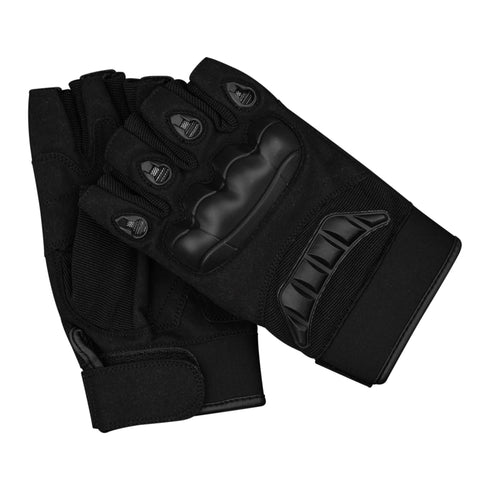 JAG Half Finger Tactical Gloves - (Black)
