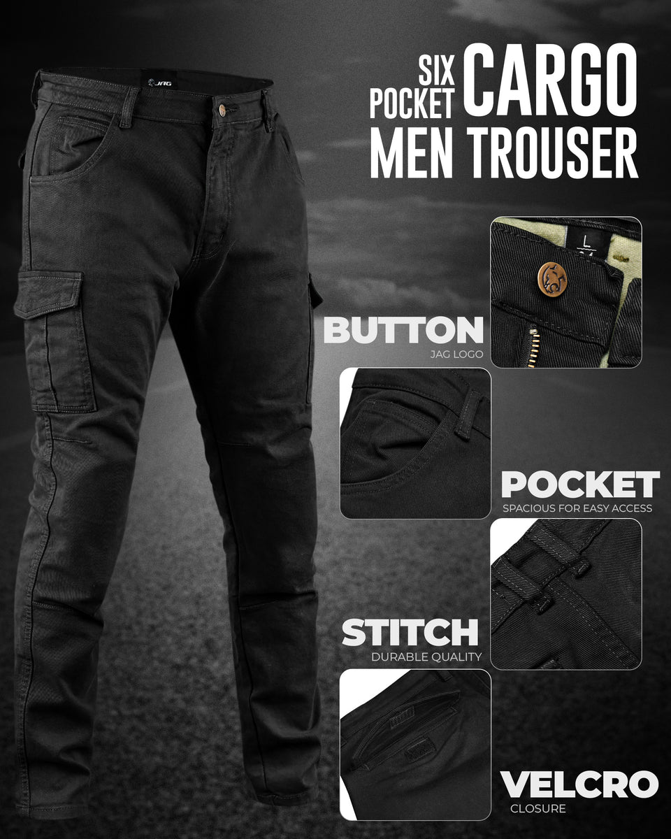 Brown Military Cargo Motorcycle Leather Pants
