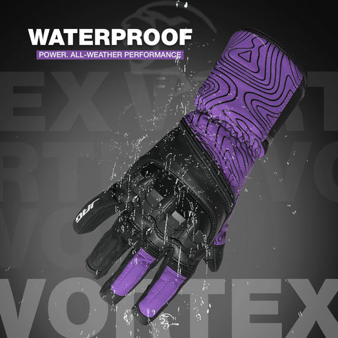 JAG Vortex Winter Motorcycle Gloves with Knuckle Protection