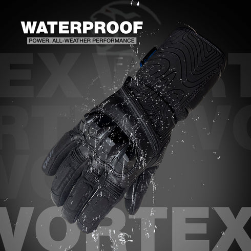 JAG Vortex Winter Motorcycle Gloves with Knuckle Protection