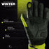 Viper Winter Leather Motorcycle Gloves - Touchscreen & Knuckle Protection