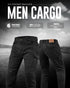 JAG Motorcycle Cargo Pants – Slim Fit Armored Cargo Jeans with CE Approved Armors