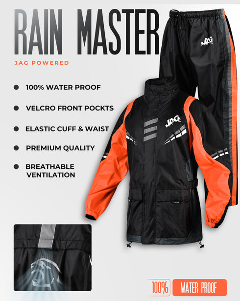 JAG Rainmaster Rain Suit for Men & Women | Water Proof Rain gear