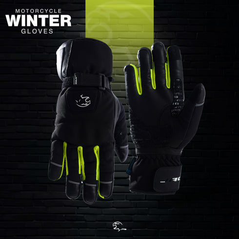 JAG Velocity Winter Riding Gloves - Waterproof, Touchscreen, Knuckle Armor