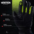 JAG Velocity Winter Riding Gloves - Waterproof, Touchscreen, Knuckle Armor
