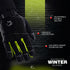 JAG Velocity Winter Riding Gloves - Waterproof, Touchscreen, Knuckle Armor