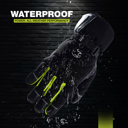 JAG Velocity Winter Riding Gloves - Waterproof, Touchscreen, Knuckle Armor