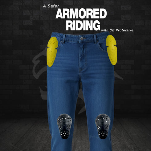 Armored Motorcycle Jeans | Dark Blue | Aramid Protection & CE approved protection
