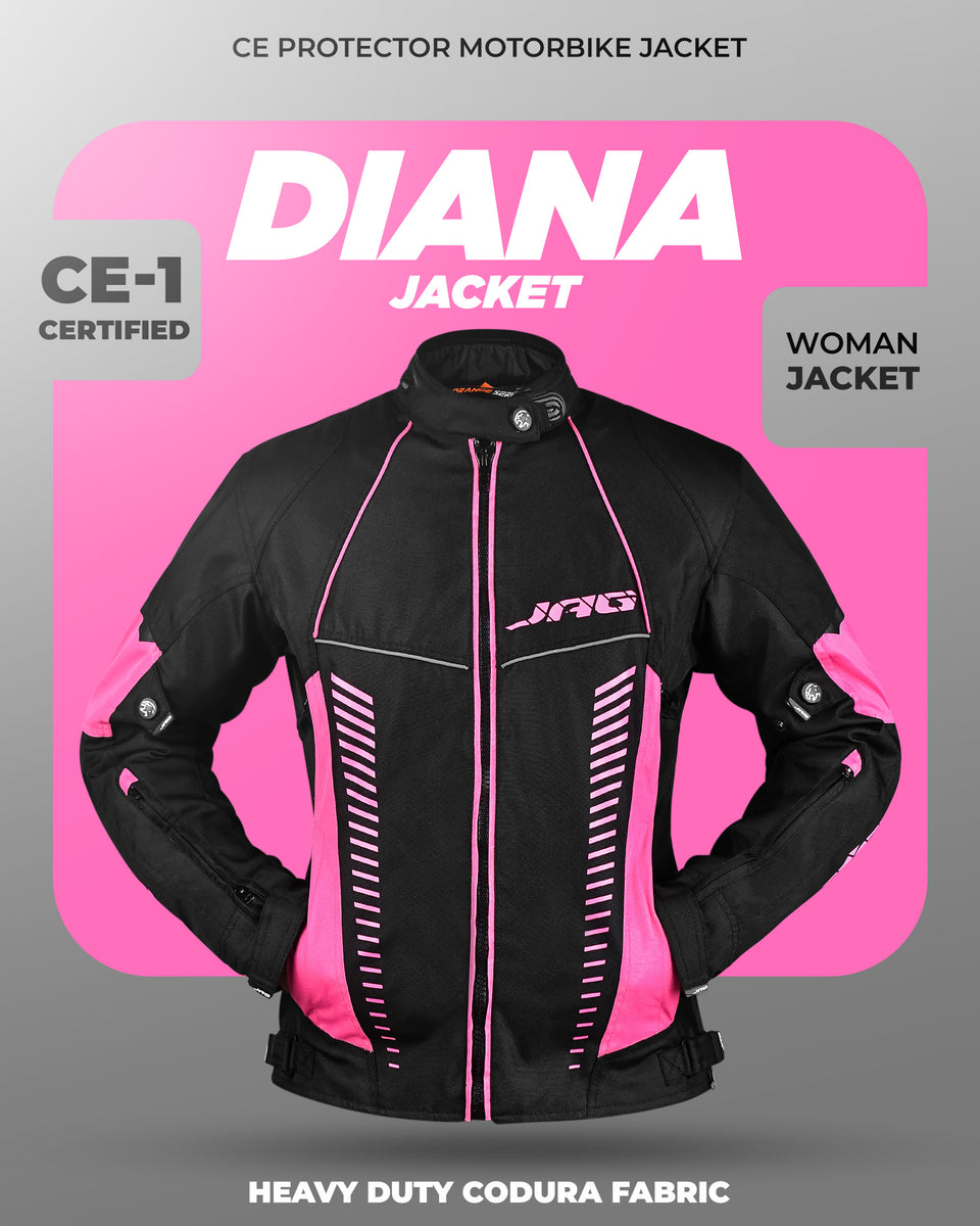 Diana Women's Motorcycle Jacket (Pink)