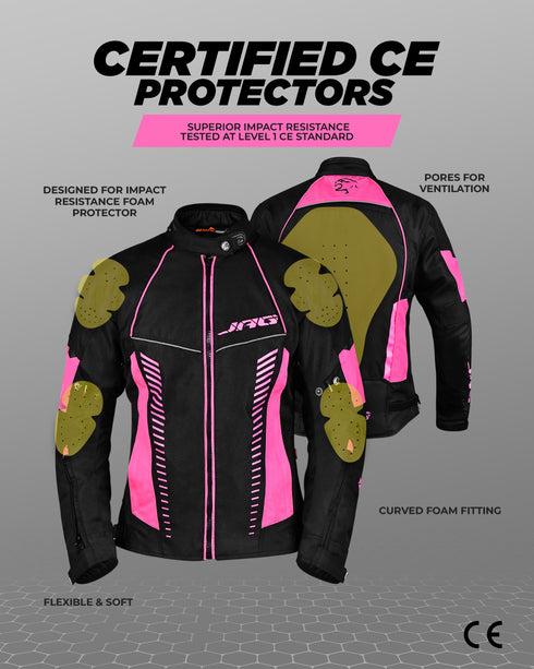 Diana Women's Motorcycle Jacket (Pink)