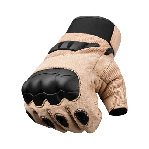JAG Half Finger Tactical Gloves - (Beige)