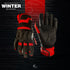 Viper Winter Leather Motorcycle Gloves - Touchscreen & Knuckle Protection